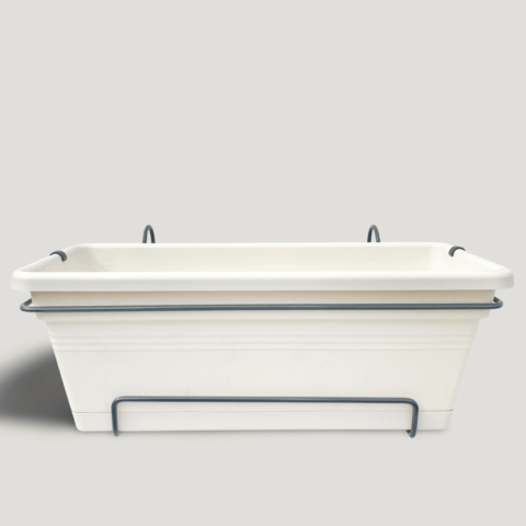 Elho White Hanging Trough (55cm)