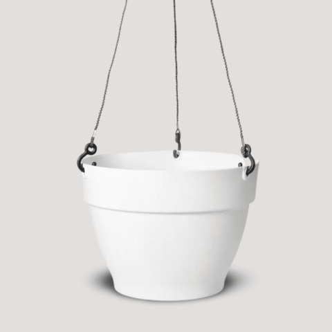 Elho White Hanging Basket (26cm)