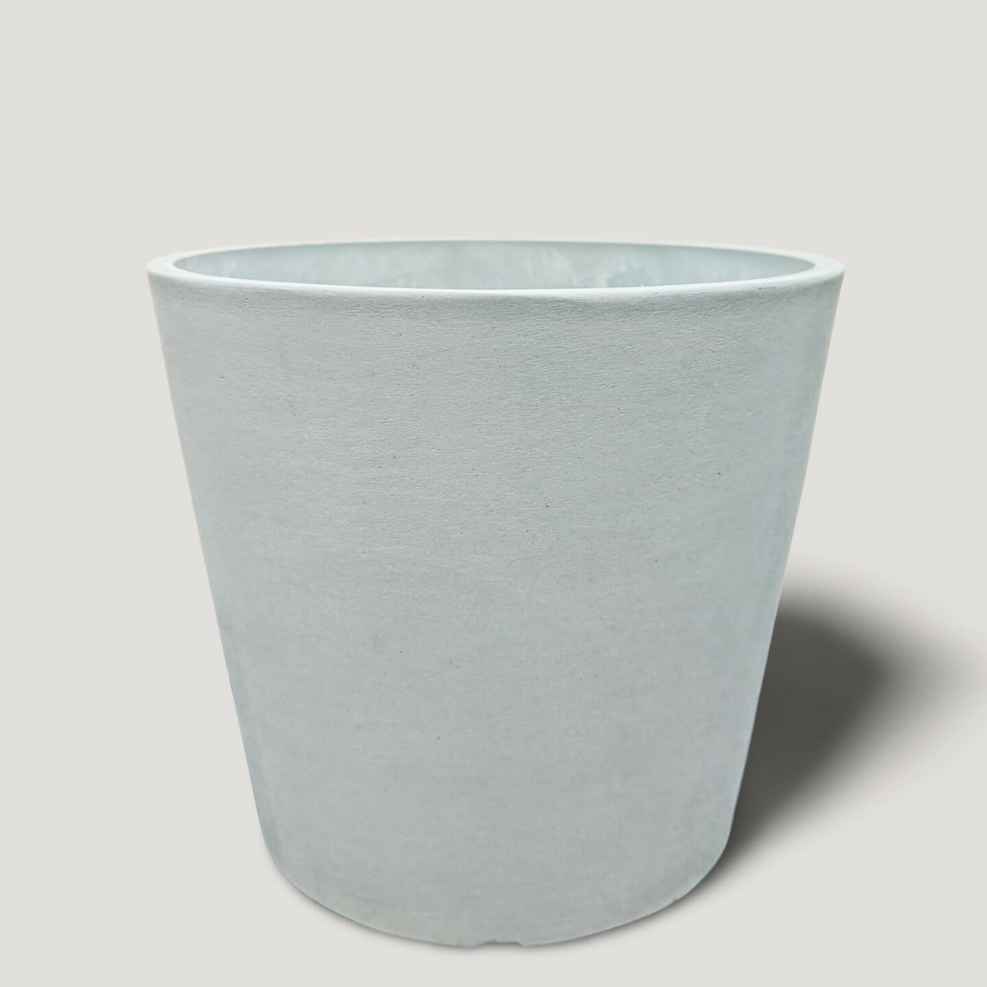 ECOPOTS White Round Pot - Large (50cm) - Muddy Trowel